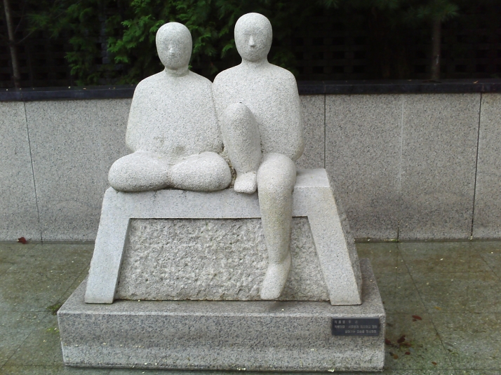 Statues in the Daechi neighborhood of Seoul